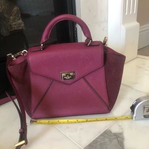 Kate spade burgundy suede cross body bag